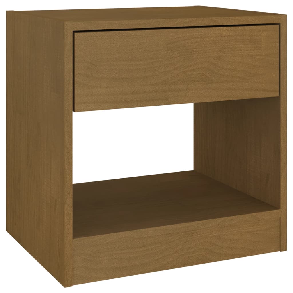 Bedside Cabinet Honey Brown 40x31x40 cm Solid Pinewood