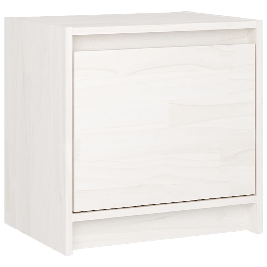 Bedside Cabinets 2 pcs White 40x30.5x40 cm Solid Pinewood