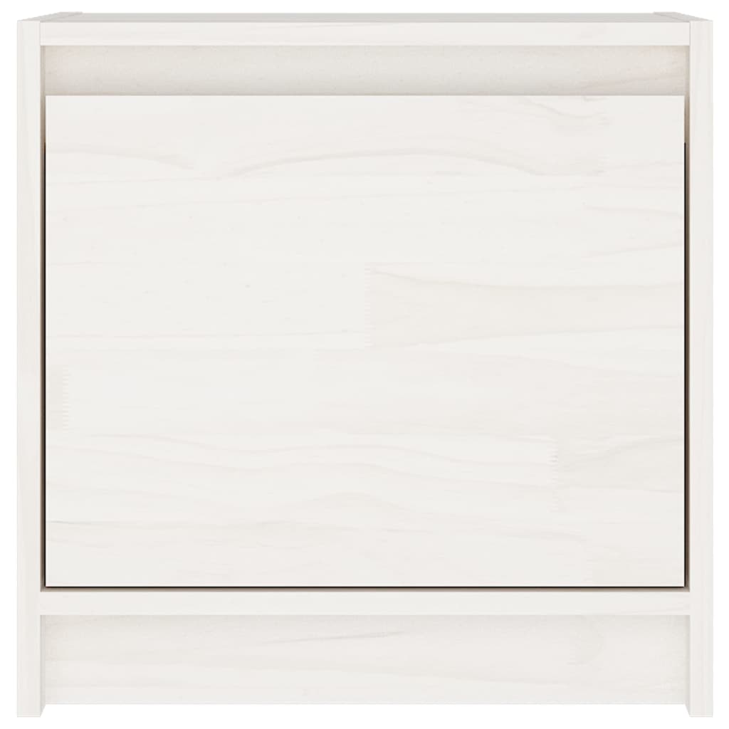 Bedside Cabinets 2 pcs White 40x30.5x40 cm Solid Pinewood