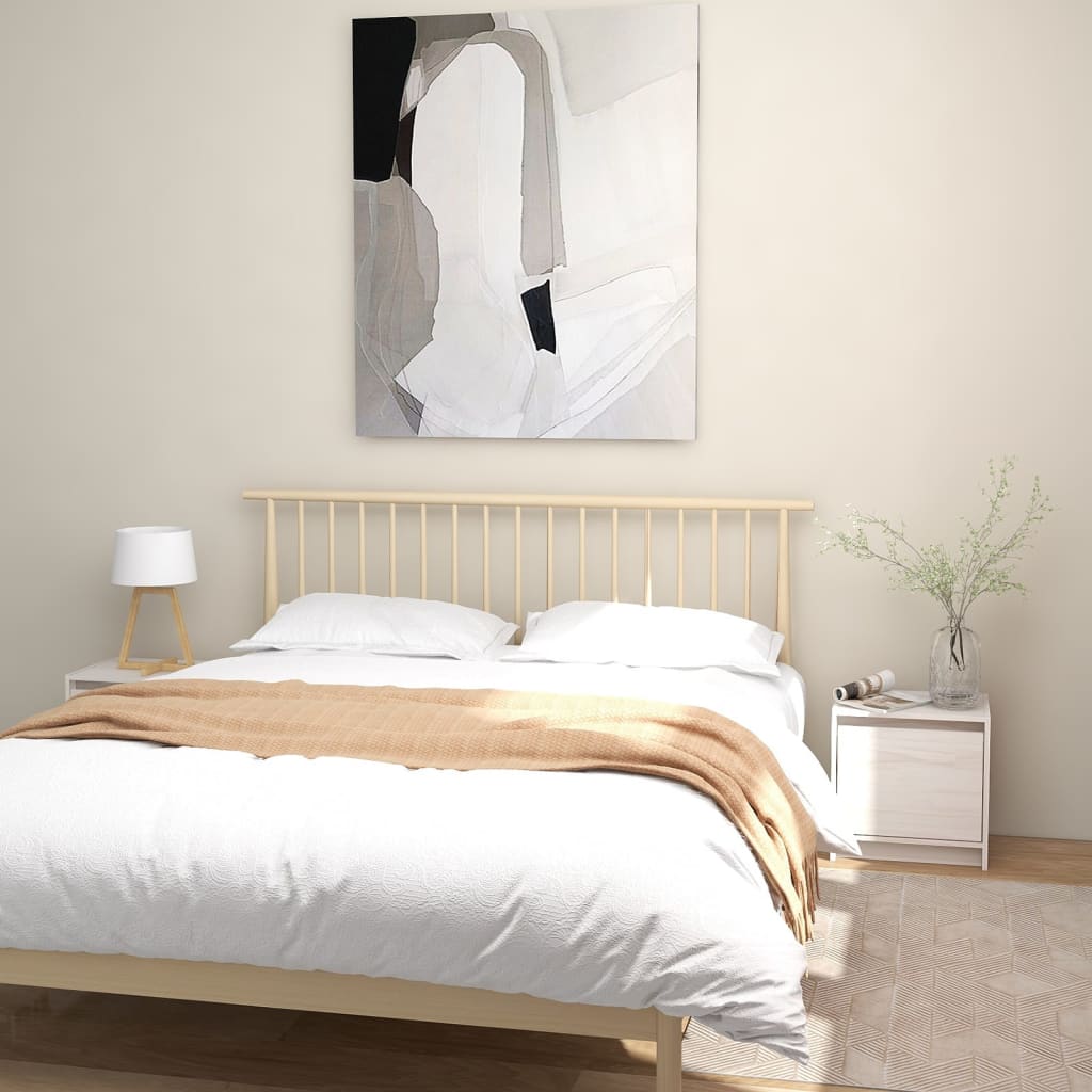 Bedside Cabinets 2 pcs White 40x30.5x40 cm Solid Pinewood