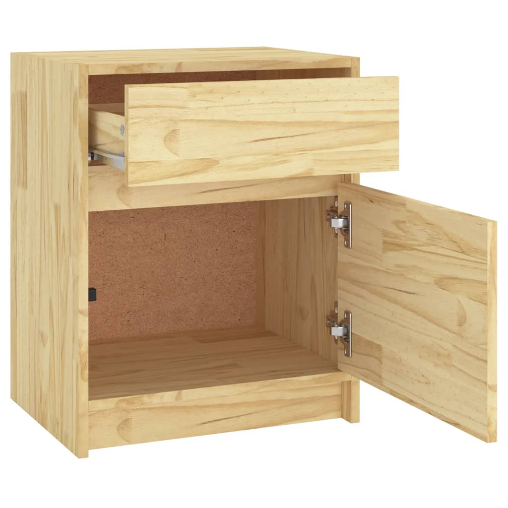 Bedside Cabinets 2 pcs 40x31x50 cm Solid Pinewood