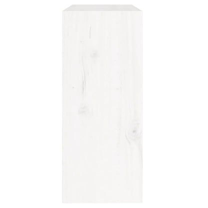 Book Cabinet/Room Divider White 60x30x71.5 cm Solid Wood Pine