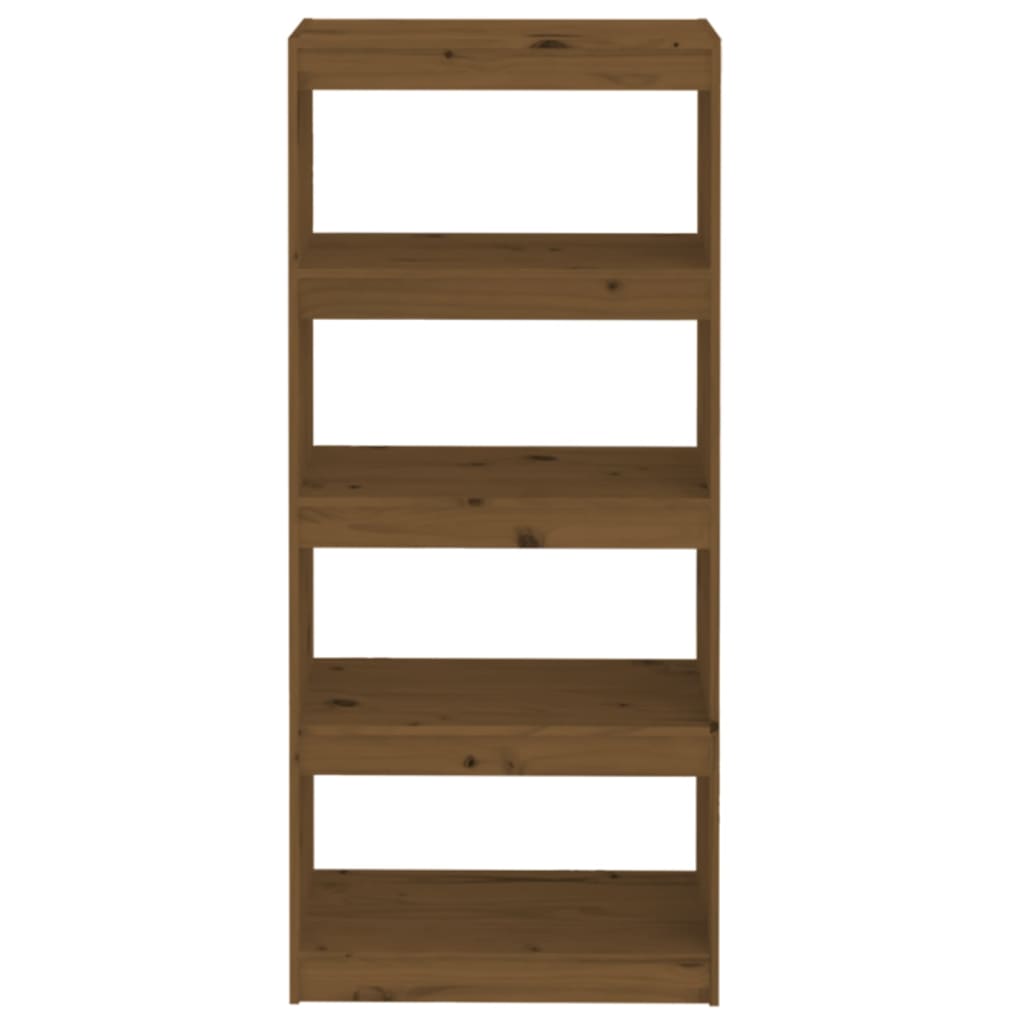 Book Cabinet/Room Divider Honey Brown 60x30x135.5 cm Wood Pine