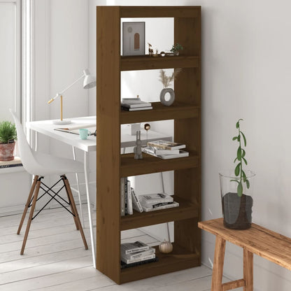 Book Cabinet/Room Divider Honey Brown 60x30x167.5 cm Wood Pine