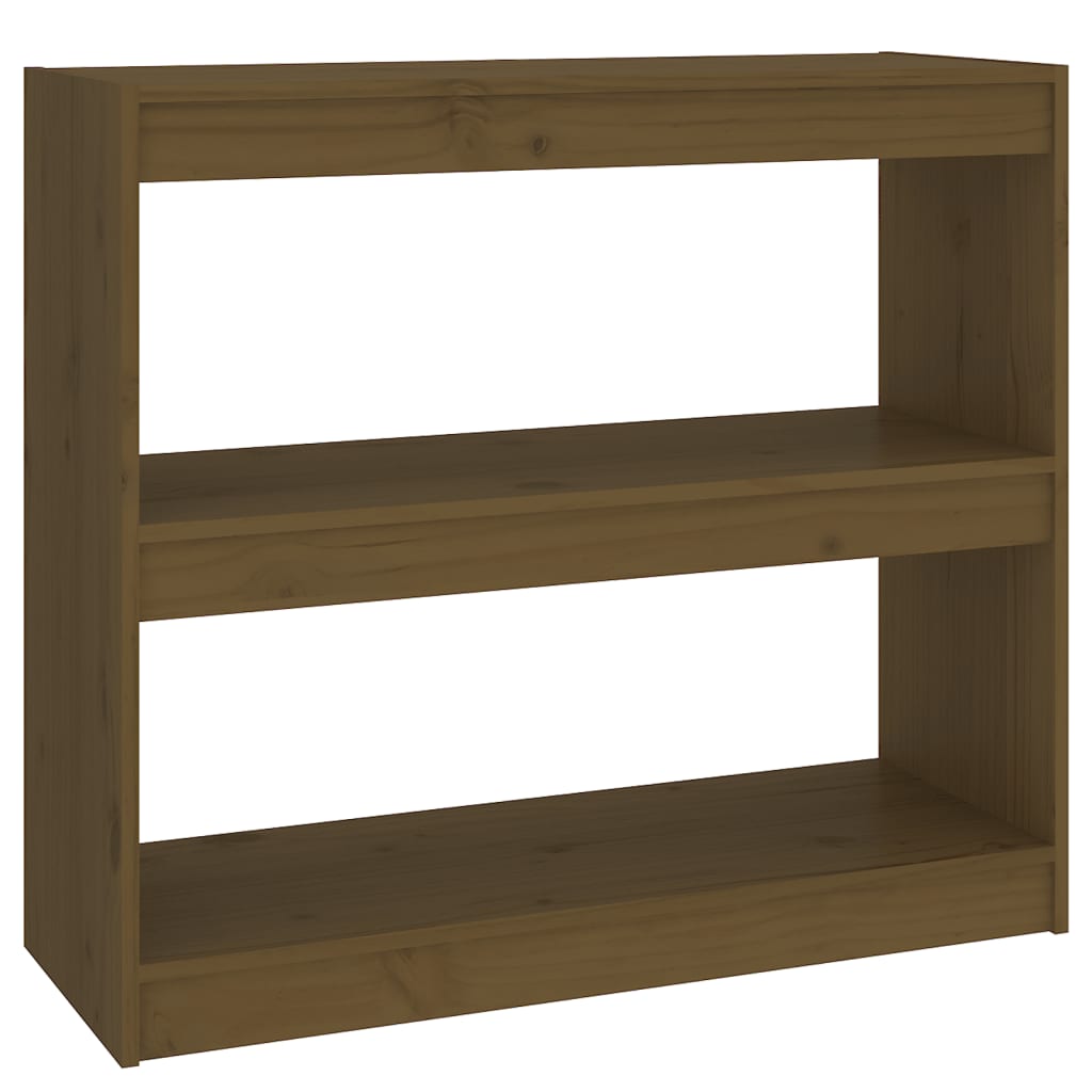 Book Cabinet/Room Divider Honey Brown 80x30x71.5 cm Wood Pine