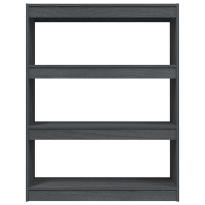 Book Cabinet/Room Divider Grey 100x30x103 cm Solid Pinewood