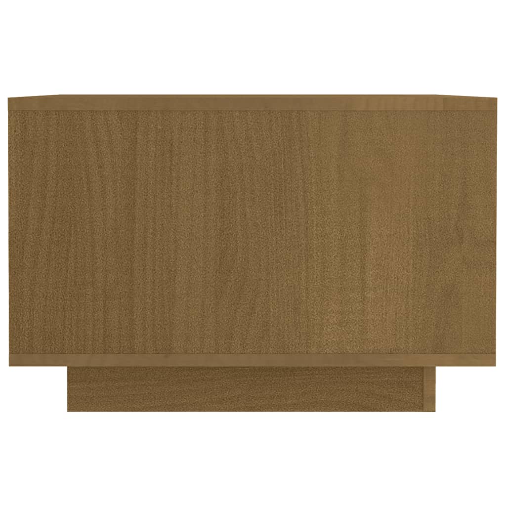 Coffee Table Honey Brown 50x50x33.5 cm Solid Pinewood