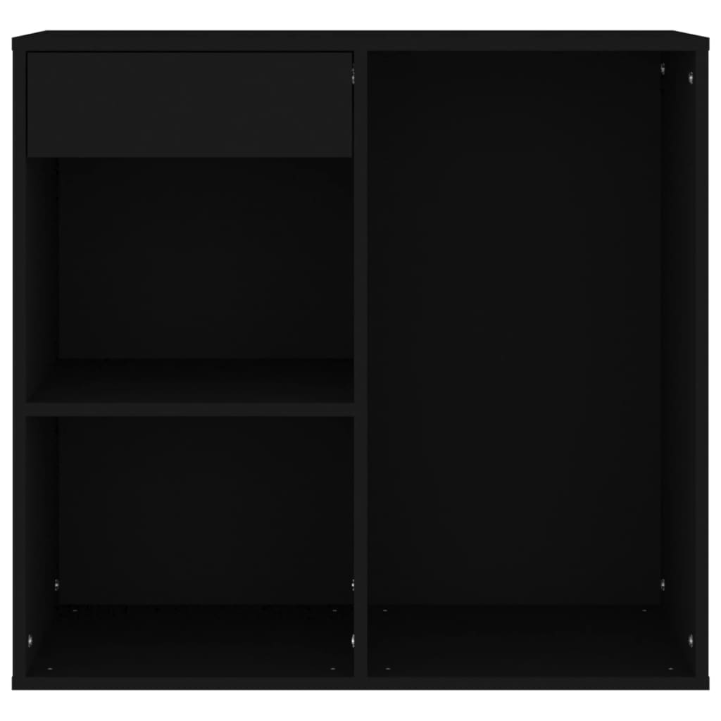 Cosmetic Cabinet Black 80x40x75 cm Engineered Wood