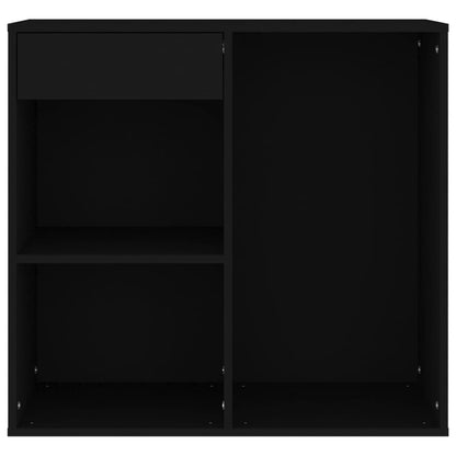 Cosmetic Cabinet Black 80x40x75 cm Engineered Wood