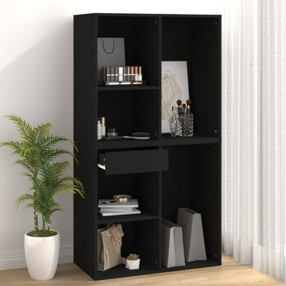 Cosmetic Cabinet Black 80x40x75 cm Engineered Wood
