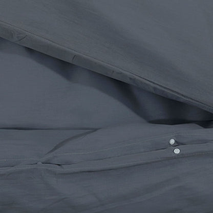 Duvet Cover Set Anthracite 200x200 cm Light-weight Microfiber