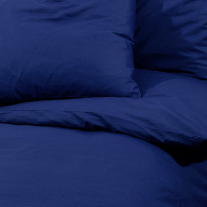 Duvet Cover Set Navy Blue 200x200 cm Light-weight Microfiber