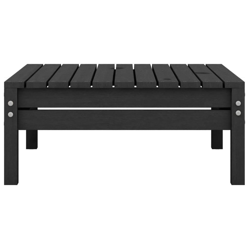 4 Piece Garden Lounge Set Solid Pinewood Black