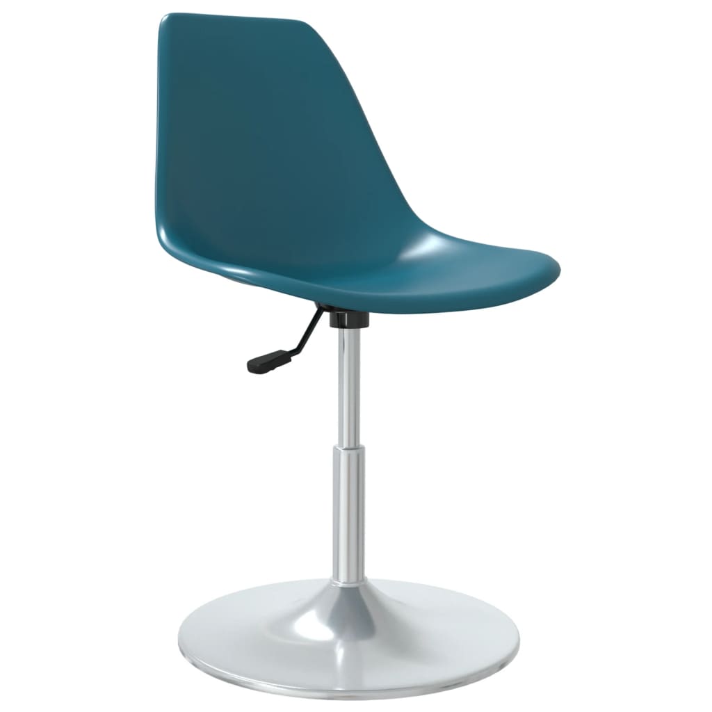 Swivel Dining Chairs 4 pcs Turquoise PP