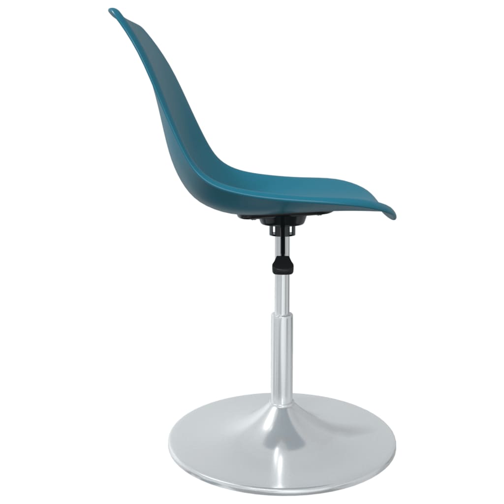 Swivel Dining Chairs 4 pcs Turquoise PP