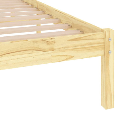 Bed Frame Solid Wood Pine 90x200 cm
