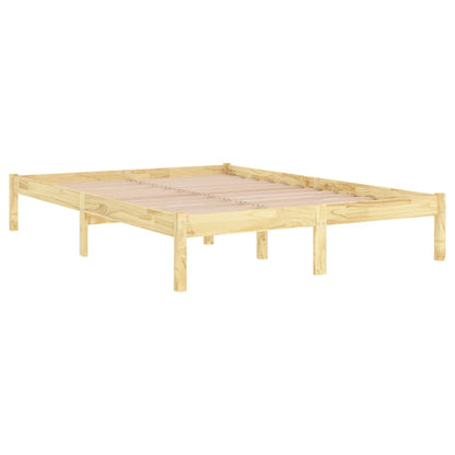 810037 vidaXL Bed Frame without Mattress Solid Wood 200x200 cm