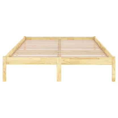 810037 vidaXL Bed Frame without Mattress Solid Wood 200x200 cm