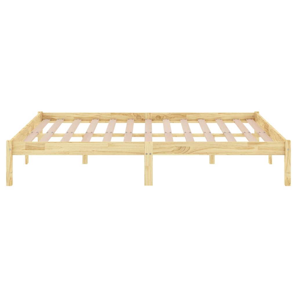 810037 vidaXL Bed Frame without Mattress Solid Wood 200x200 cm
