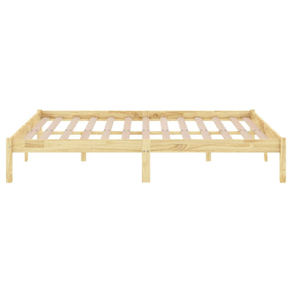 810037 vidaXL Bed Frame without Mattress Solid Wood 200x200 cm