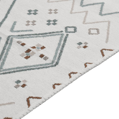 Rug Beige and Blue 120x180 cm Cotton