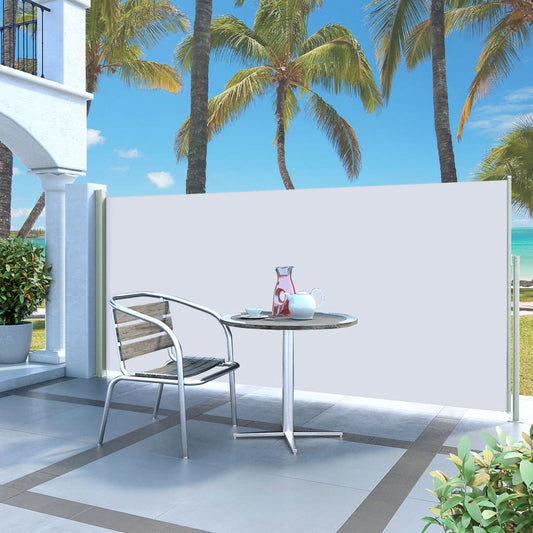 Patio Retractable Side Awning 140x300 cm Cream