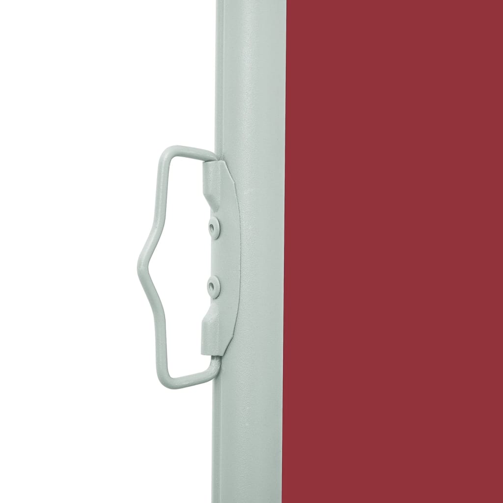 Patio Retractable Side Awning 140x500 cm Red