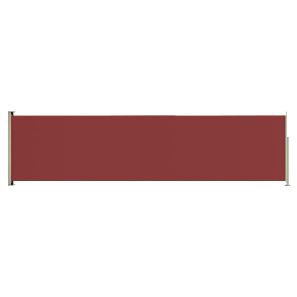 Patio Retractable Side Awning 160x600 cm Red
