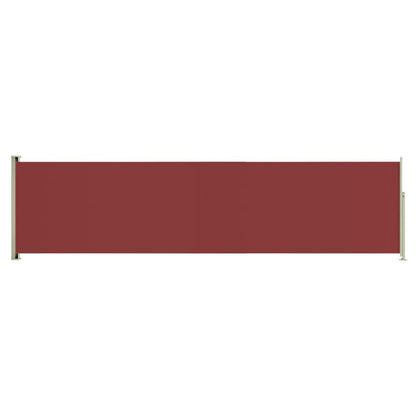 Patio Retractable Side Awning 160x600 cm Red