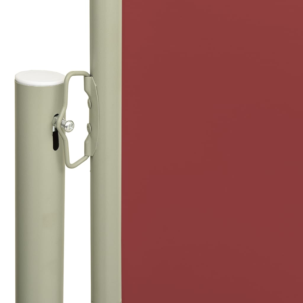 Patio Retractable Side Awning 160x600 cm Red