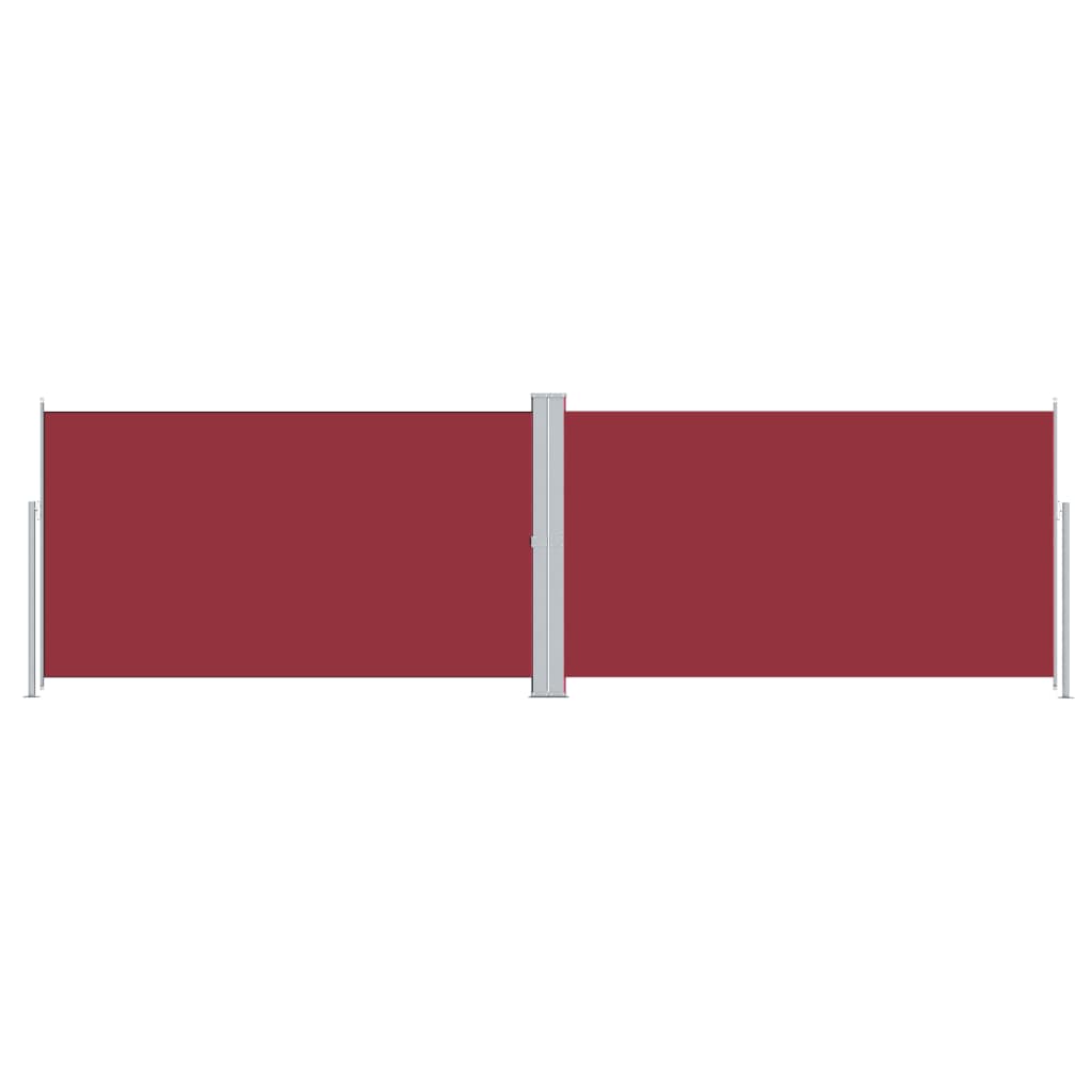 Retractable Side Awning Red 180x600 cm