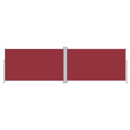 Retractable Side Awning Red 180x600 cm