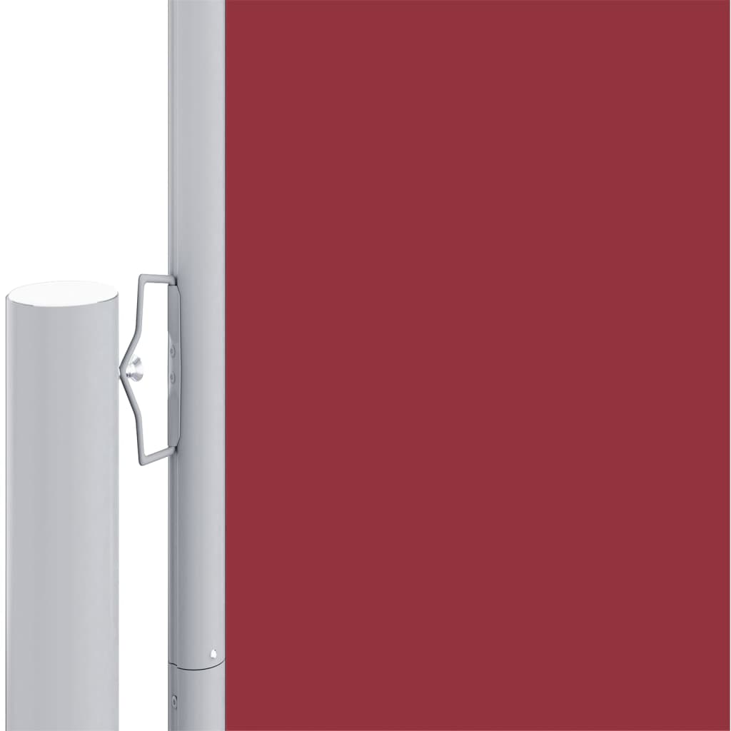 Retractable Side Awning Red 180x1000 cm