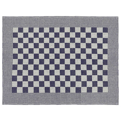 20 Piece Towel Set Blue and White Cotton