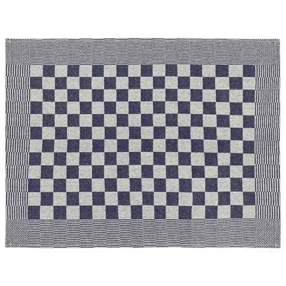20 Piece Towel Set Blue and White Cotton