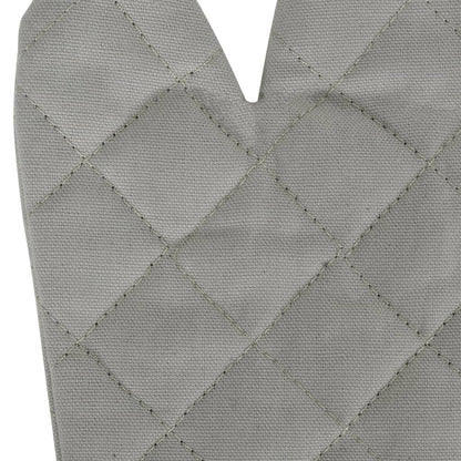 15 Piece Towel Set with Oven Gloves&Pot Holders Grey Cotton
