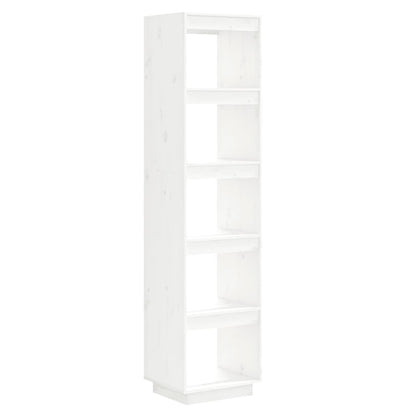 Book Cabinet/Room Divider White 40x35x167 cm Solid Wood Pine