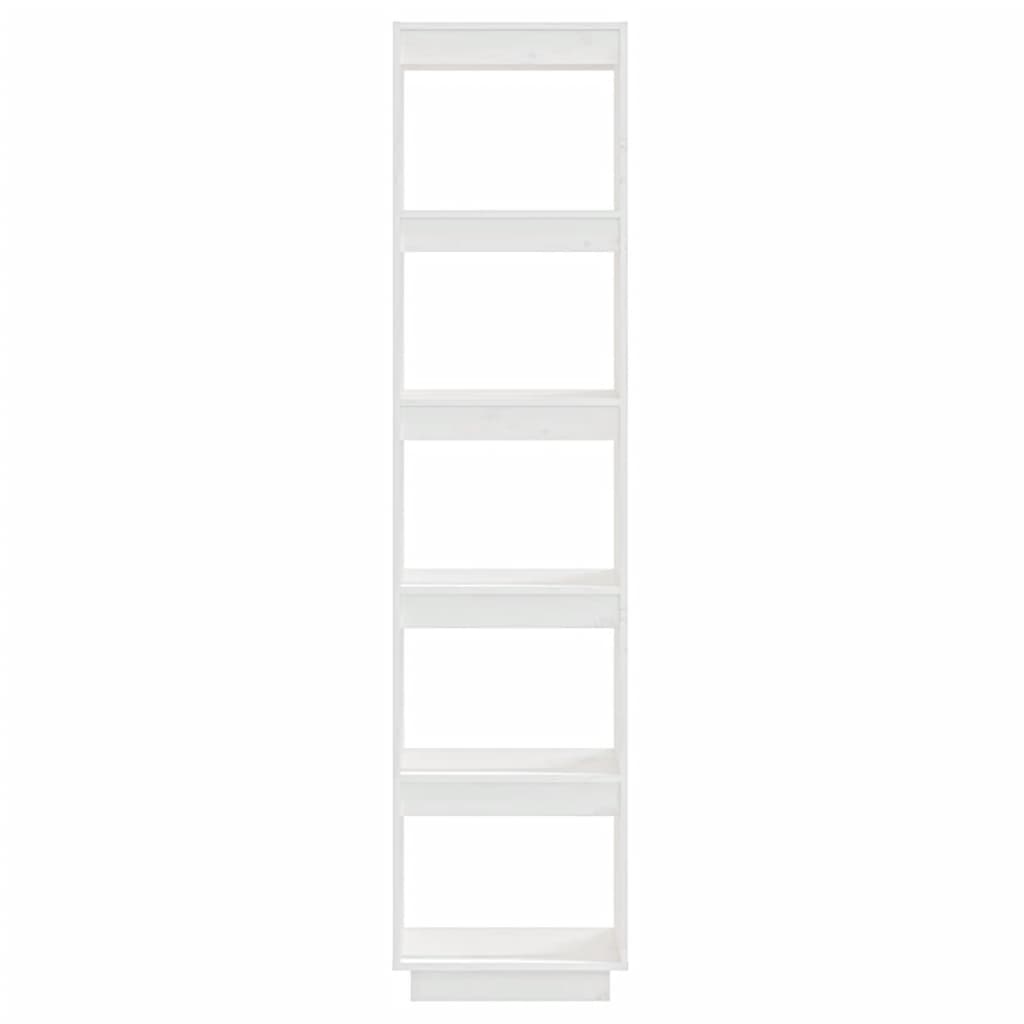 Book Cabinet/Room Divider White 40x35x167 cm Solid Wood Pine