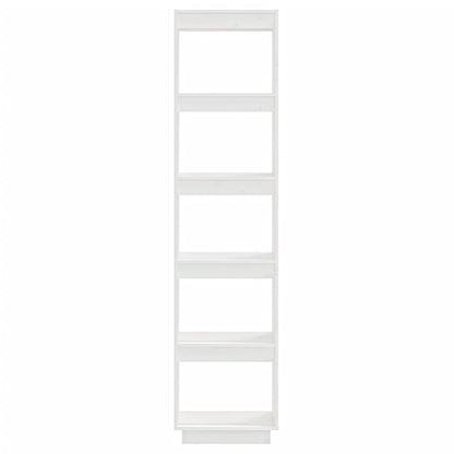 Book Cabinet/Room Divider White 40x35x167 cm Solid Wood Pine