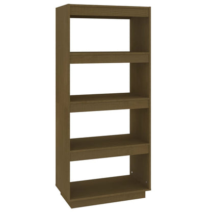 Book Cabinet/Room Divider Honey Brown 60x35x135 cm Solid Pinewood