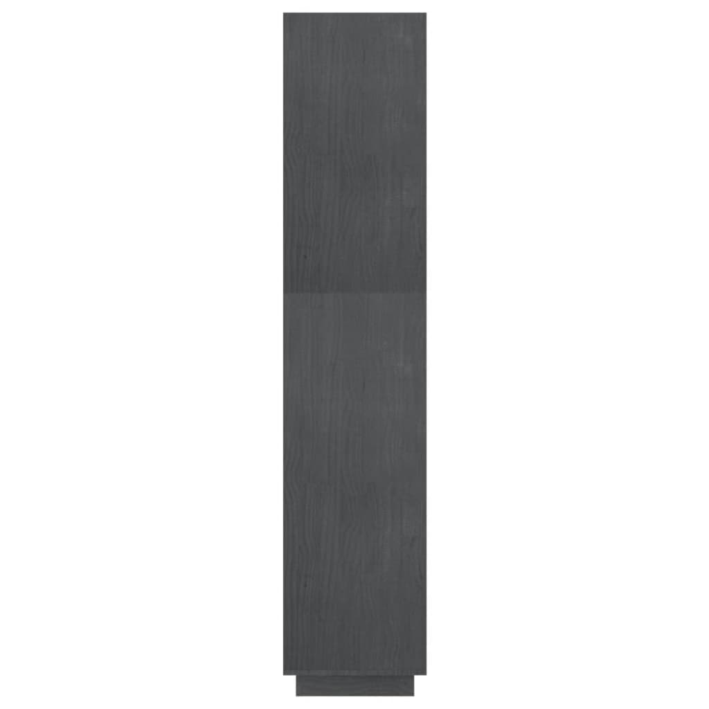 Book Cabinet/Room Divider Grey 60x35x167 cm Solid Pinewood