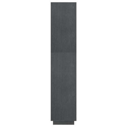 Book Cabinet/Room Divider Grey 60x35x167 cm Solid Pinewood