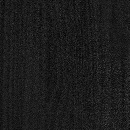 Book Cabinet/Room Divider Black 80x35x135 cm Solid Pinewood