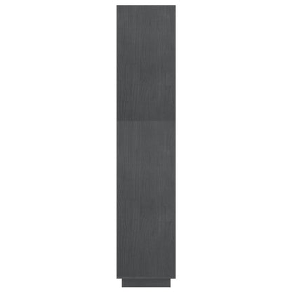Book Cabinet/Room Divider Grey 80x35x167 cm Solid Pinewood