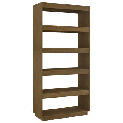 Book Cabinet/Room Divider Honey Brown 80x35x167 cm Solid Pinewood