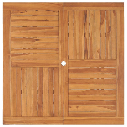 Garden Dining Table 110x110x75 cm Solid Wood Teak