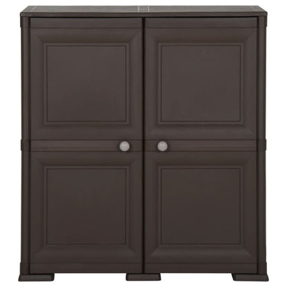Plastic Cabinet 79x43x85.5 cm Wood Design Brown