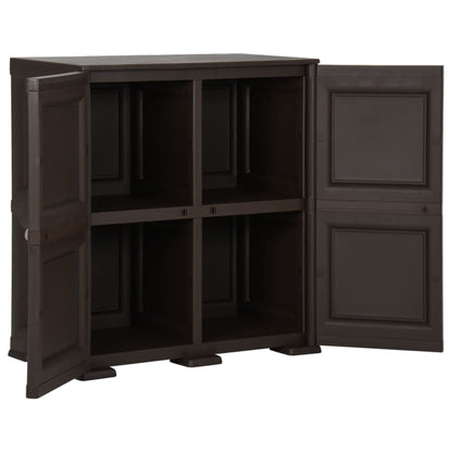 Plastic Cabinet 79x43x85.5 cm Wood Design Brown
