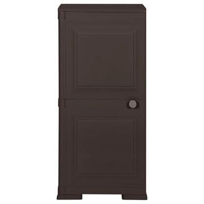 Plastic Cabinet 40x43x85.5 cm Wood Design Brown