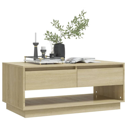 Coffee Table Sonoma Oak 102.5x55x44 cm Engineered Wood